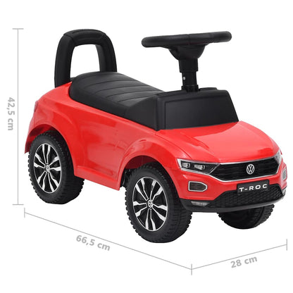 Voiture à pédales Volkswagen T-Roc Rouge