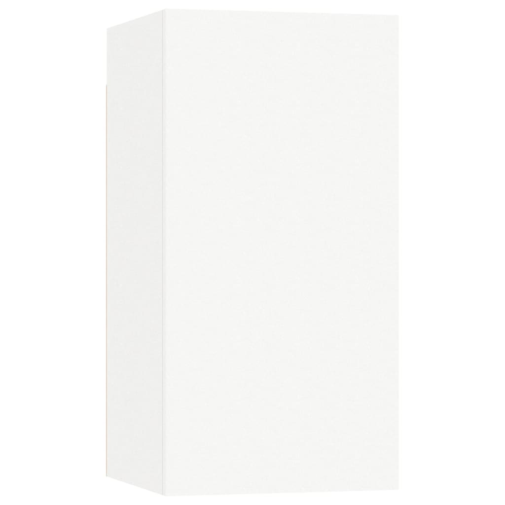 Meubles TV 2 pcs Blanc 30,5x30x60 cm Bois d’ingénierie