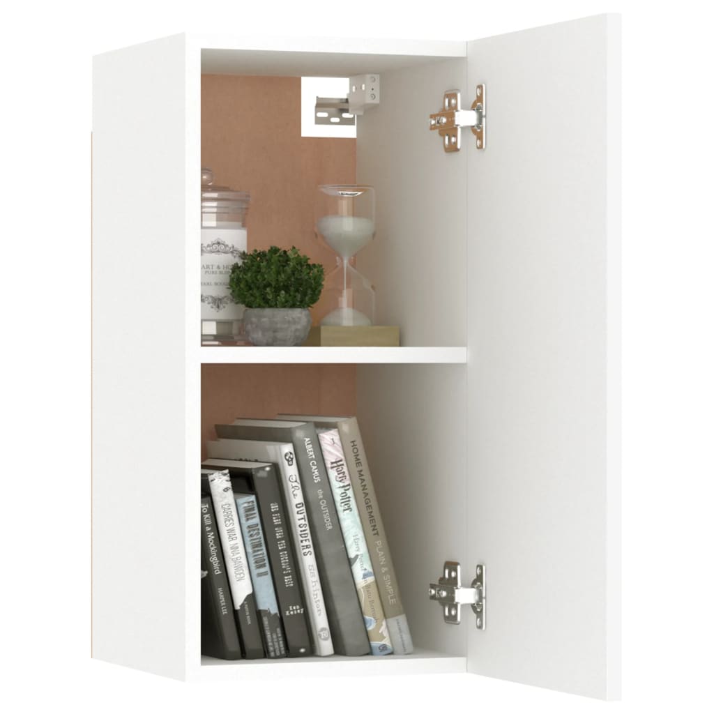 Meubles TV 2 pcs Blanc 30,5x30x60 cm Bois d’ingénierie