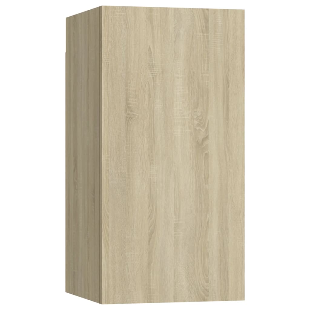 Meubles TV 2 pcs Chêne sonoma 30,5x30x60 cm Bois d’ingénierie