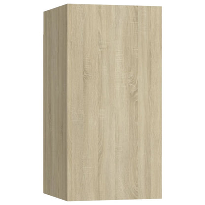 Meubles TV 2 pcs Chêne sonoma 30,5x30x60 cm Bois d’ingénierie