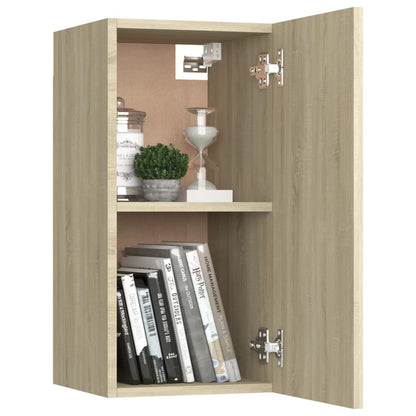 Meubles TV 2 pcs Chêne sonoma 30,5x30x60 cm Bois d’ingénierie