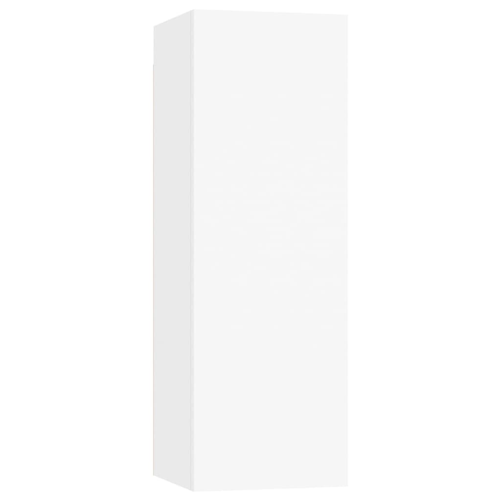 Meubles TV 2 pcs Blanc 30,5x30x90 cm Bois d’ingénierie