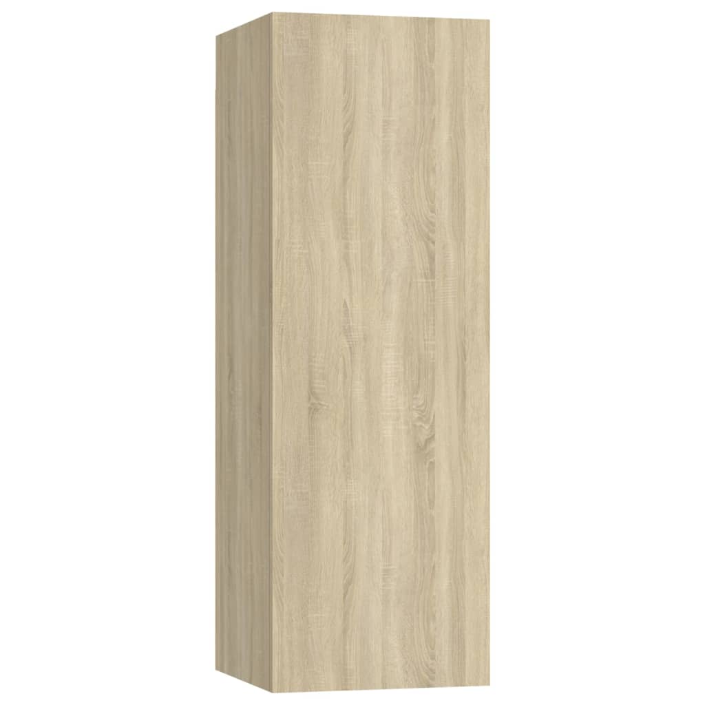 Meubles TV 2 pcs Chêne sonoma 30,5x30x90 cm Bois d’ingénierie