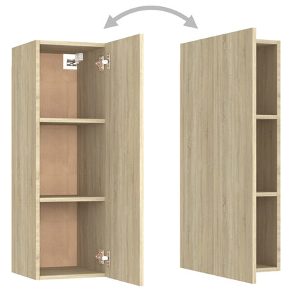 Meubles TV 2 pcs Chêne sonoma 30,5x30x90 cm Bois d’ingénierie