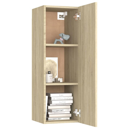 Meubles TV 2 pcs Chêne sonoma 30,5x30x90 cm Bois d’ingénierie