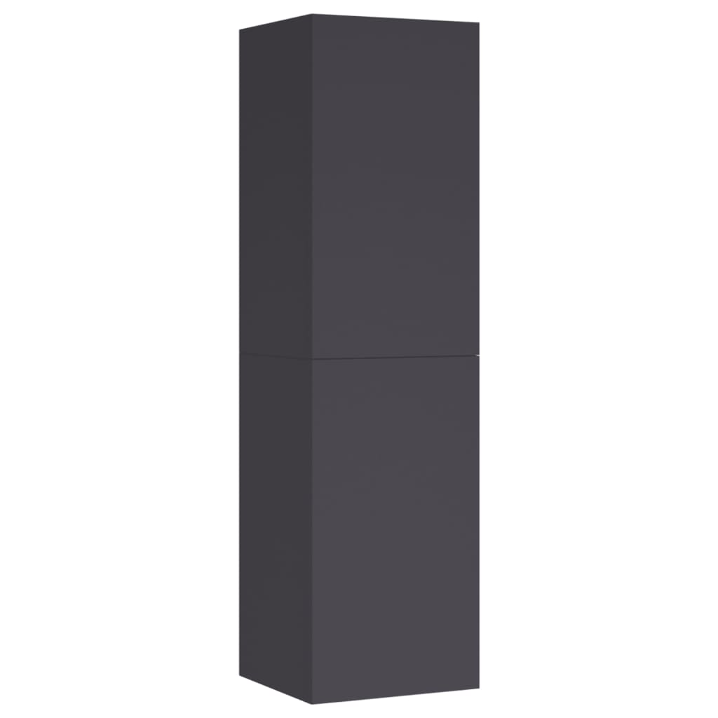 Meubles TV 2 pcs Gris 30,5x30x110 cm Bois d’ingénierie