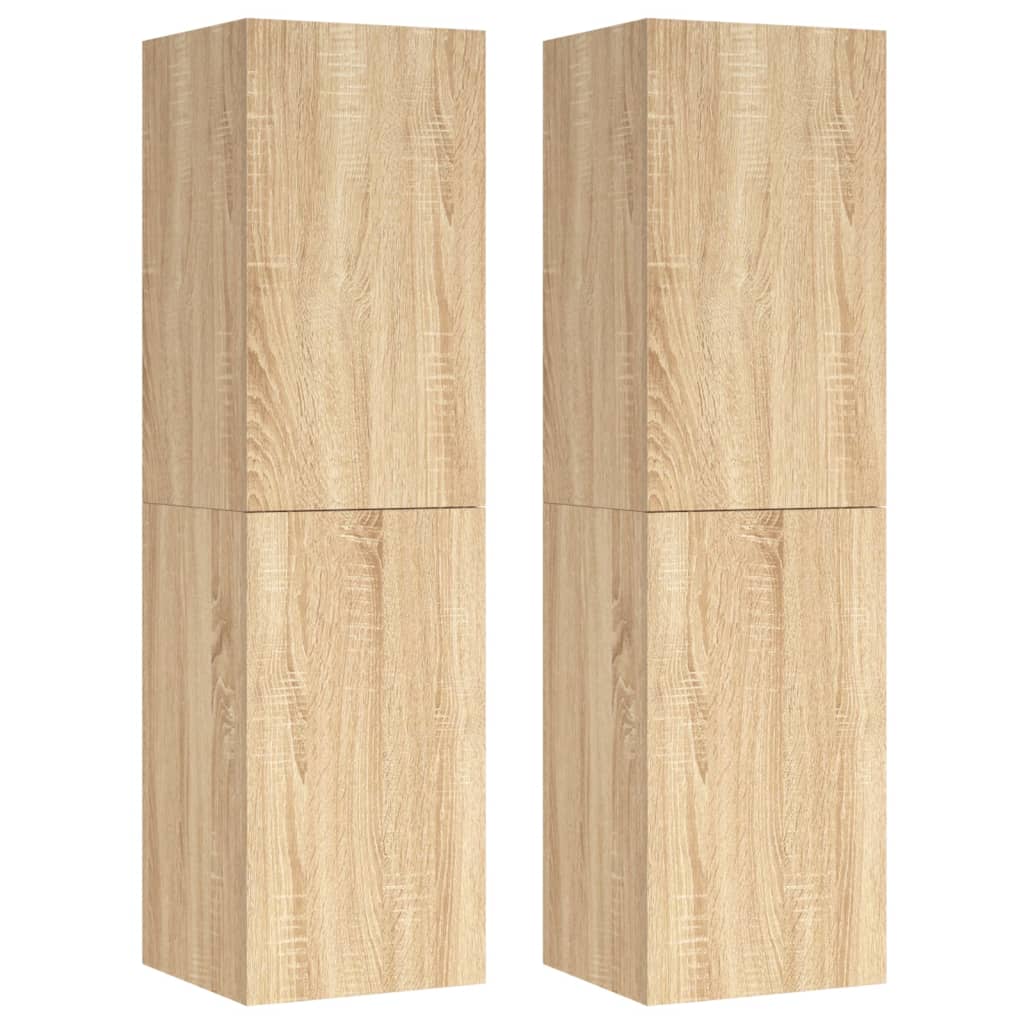 Meubles TV 2 pcs Chêne sonoma 30,5x30x110 cm Bois d’ingénierie