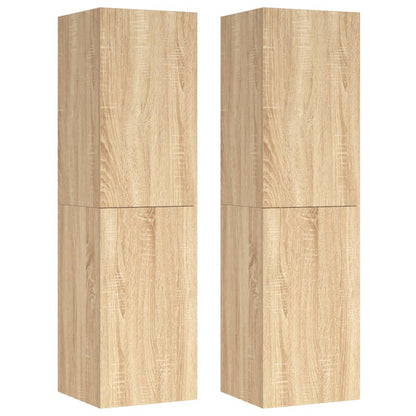 Meubles TV 2 pcs Chêne sonoma 30,5x30x110 cm Bois d’ingénierie