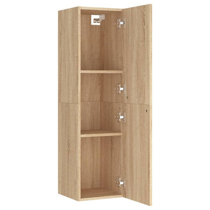 Meubles TV 2 pcs Chêne sonoma 30,5x30x110 cm Bois d’ingénierie