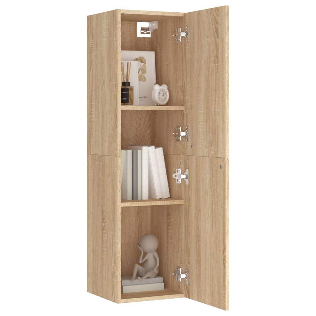 Meubles TV 2 pcs Chêne sonoma 30,5x30x110 cm Bois d’ingénierie