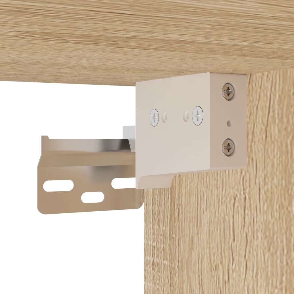 Meubles TV 2 pcs Blanc et chêne sonoma Bois d’ingénierie