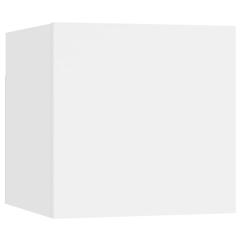 Meubles TV muraux 2 pcs Blanc 30,5x30x30 cm