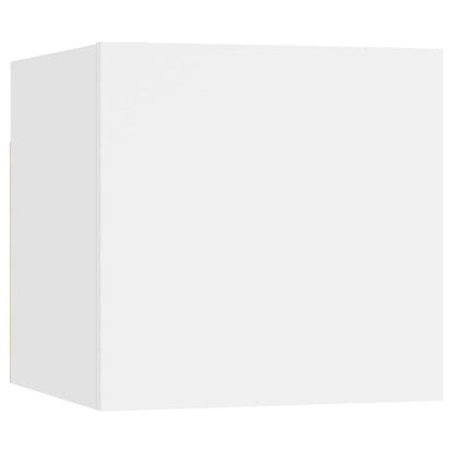 Meubles TV muraux 2 pcs Blanc 30,5x30x30 cm