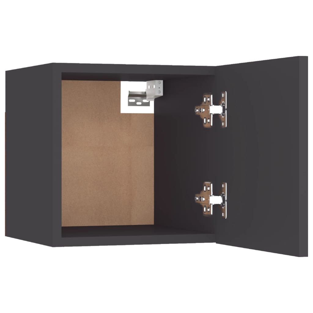 Meubles TV muraux 4 pcs Gris 30,5x30x30 cm