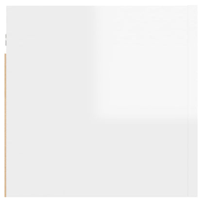 Meubles TV muraux 2 pcs Blanc brillant 30,5x30x30 cm