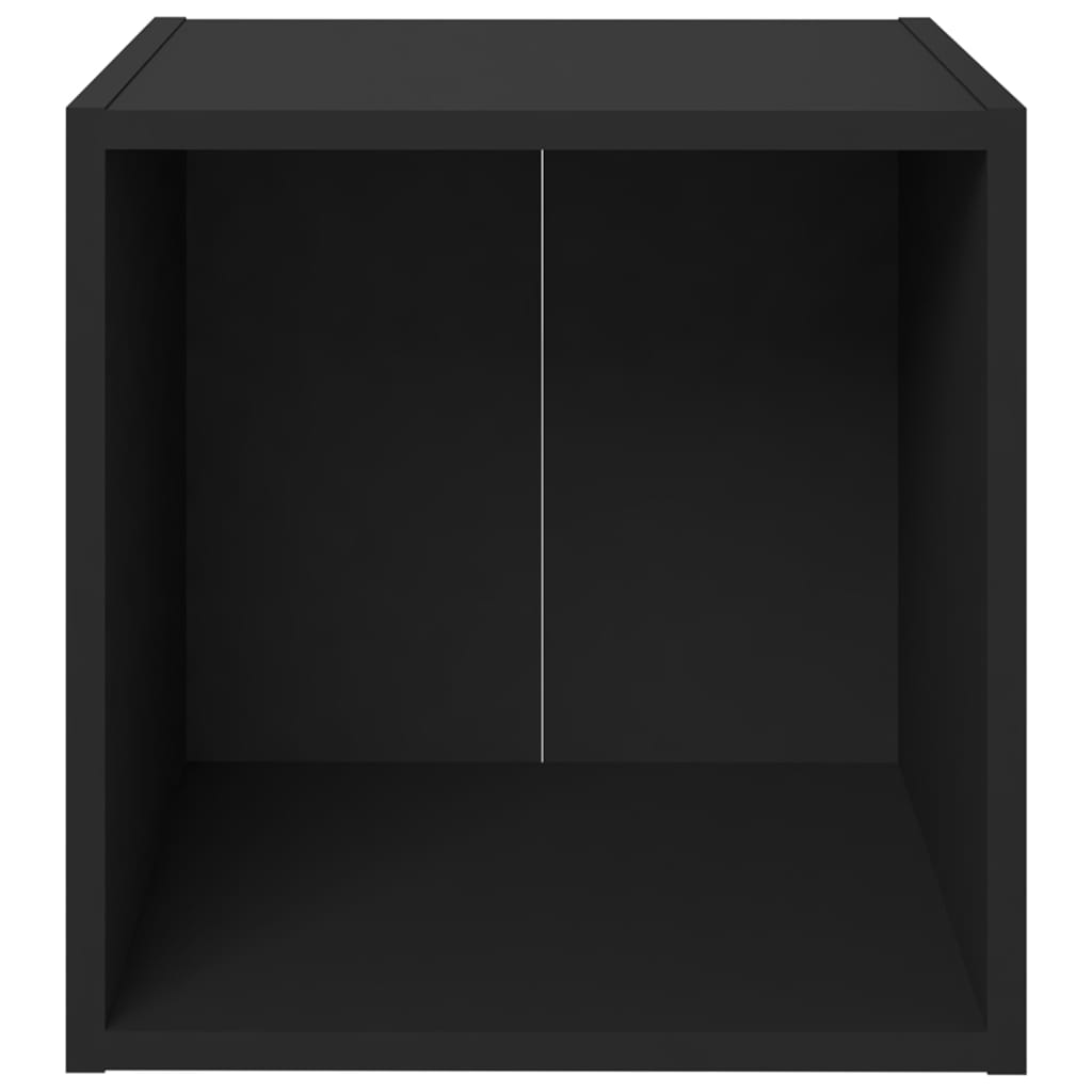 Meubles TV 4 pcs noir 37x35x37 cm bois d’ingénierie