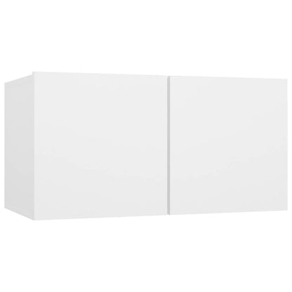 Meubles TV suspendus 3 pcs Blanc 60x30x30 cm