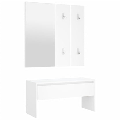 Ensemble de meubles de couloir Blanc Bois d'ingénierie