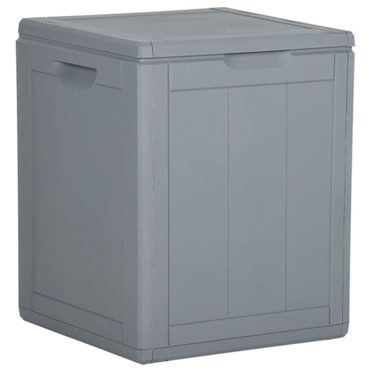 Garden storage box 90 L Grey PP Rattan