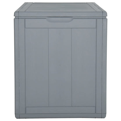 Garden storage box 90 L Grey PP Rattan