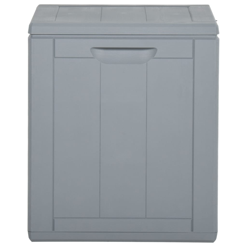 Garden storage box 90 L Grey PP Rattan