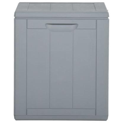 Garden storage box 90 L Grey PP Rattan