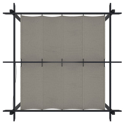 Tonnelle de jardin avec toit rétractable 3x3 m Crème