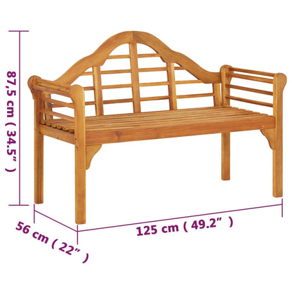 Banc de jardin 125 cm Bois d'acacia solide