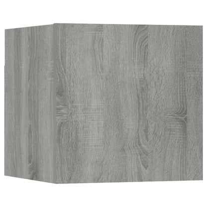 Meubles TV muraux 4 pcs Sonoma gris 30,5x30x30 cm