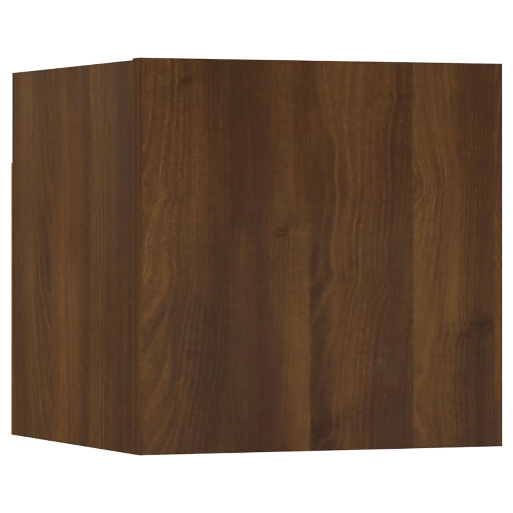 Wall mounted TV cabinets 2 pcs Brown oak 30.5x30x30 cm