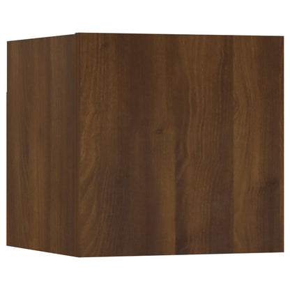 Wall mounted TV cabinets 2 pcs Brown oak 30.5x30x30 cm