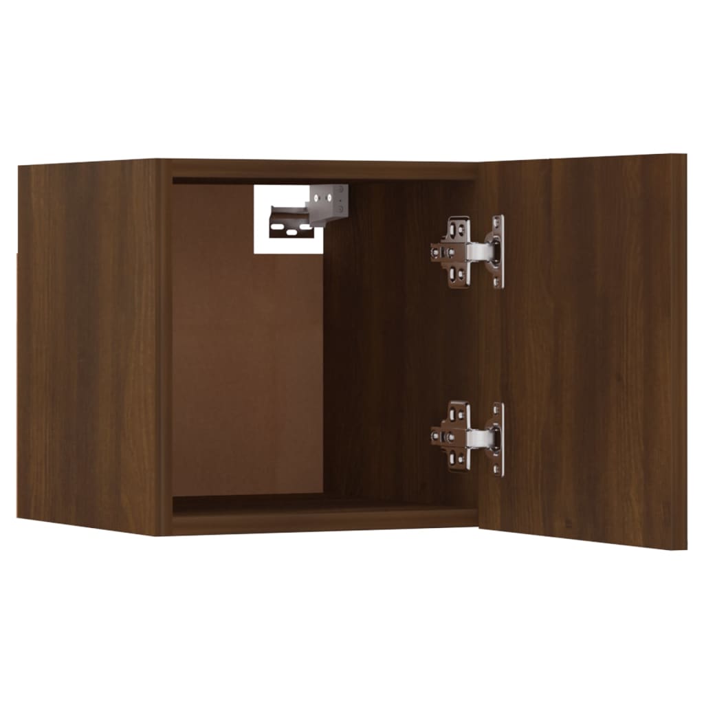 Wall mounted TV cabinets 2 pcs Brown oak 30.5x30x30 cm