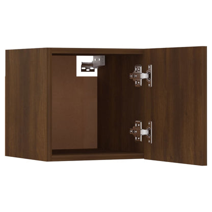 Wall mounted TV cabinets 2 pcs Brown oak 30.5x30x30 cm