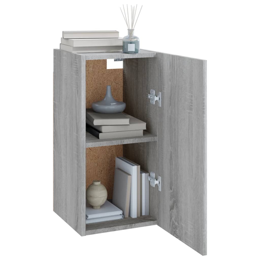 Meubles TV Sonoma gris 30,5x30x60 cm Bois d'ingénierie