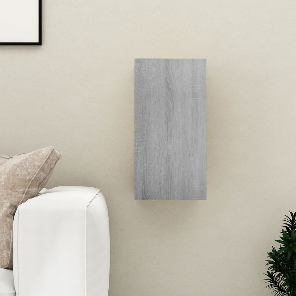 Meubles TV Sonoma gris 30,5x30x60 cm Bois d'ingénierie