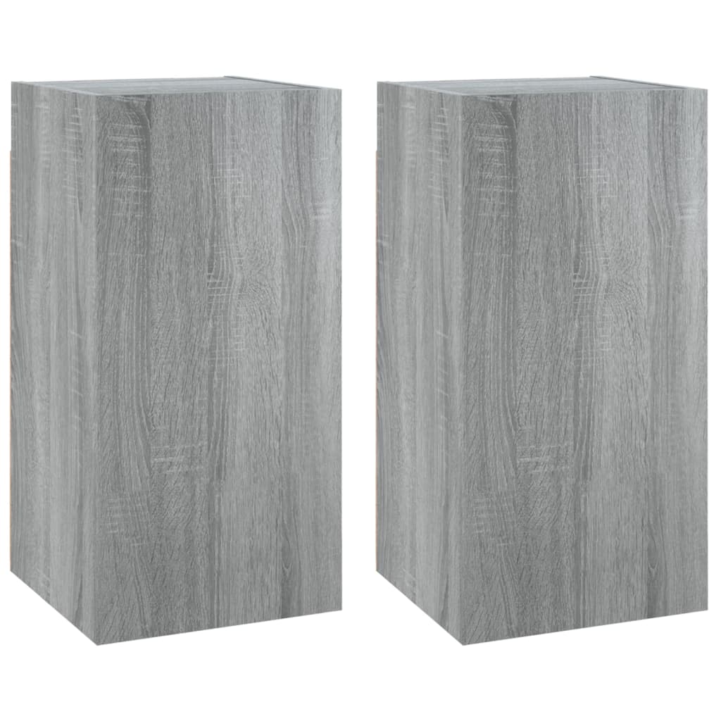 Meubles TV 2 pcs Sonoma gris 30,5x30x60 cm Bois d'ingénierie