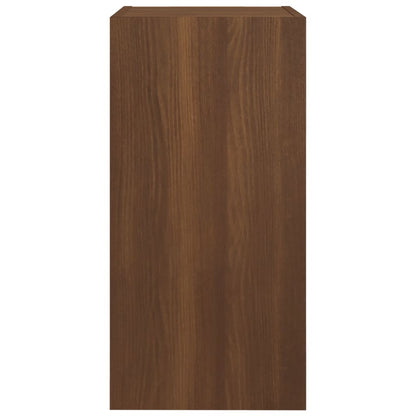 Mueble TV 2 piezas Roble marrón 30,5x30x60 cm Madera contrachapada