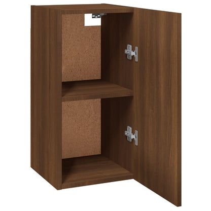 Mueble TV 2 piezas Roble marrón 30,5x30x60 cm Madera contrachapada