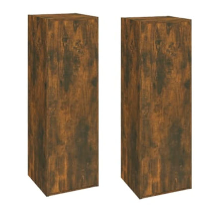 Meubles TV 2 pcs Chêne fumé 30,5x30x90 cm Bois d'ingénierie