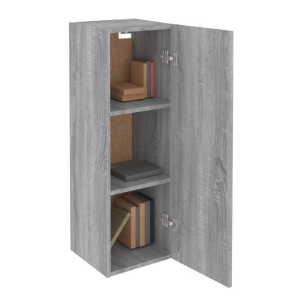 Meubles TV Sonoma gris 30,5x30x90 cm Bois d'ingénierie