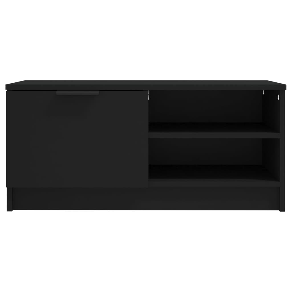 Meubles TV 2 pcs Noir 80x35x36,5 cm Bois d'ingénierie