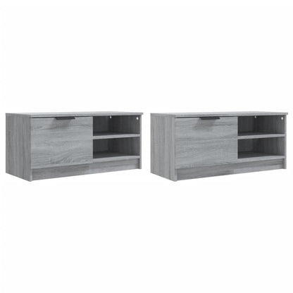 Meubles TV 2 pcs Sonoma gris 80x35x36,5 cm Bois d'ingénierie