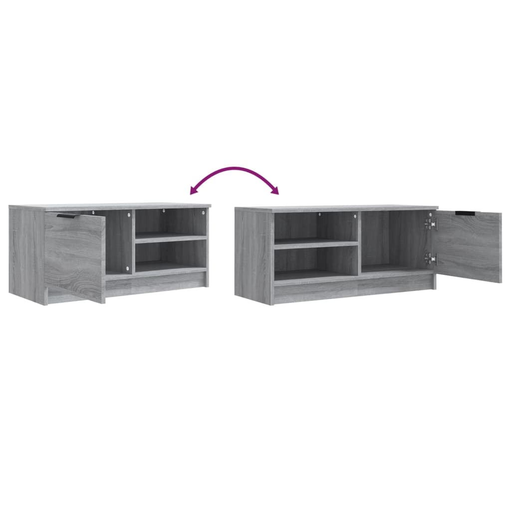 Meubles TV 2 pcs Sonoma gris 80x35x36,5 cm Bois d'ingénierie