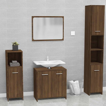 Meubles de salle de bain Chêne marron Bois d'ingénierie