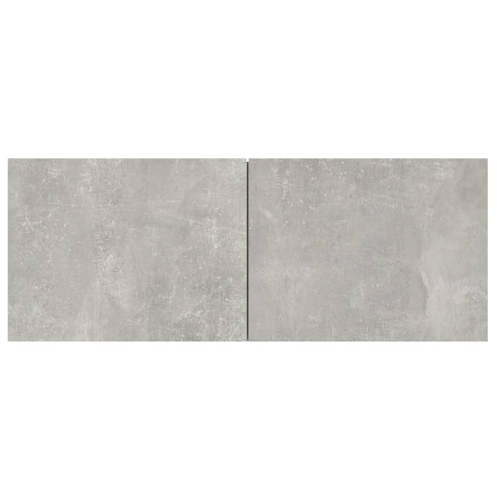 Meubles TV 2 pcs gris béton 80x30x30 cm bois d'ingénierie