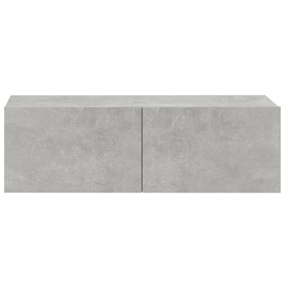 Meubles TV 2 pcs Gris béton 100x30x30 cm Bois d'ingénierie