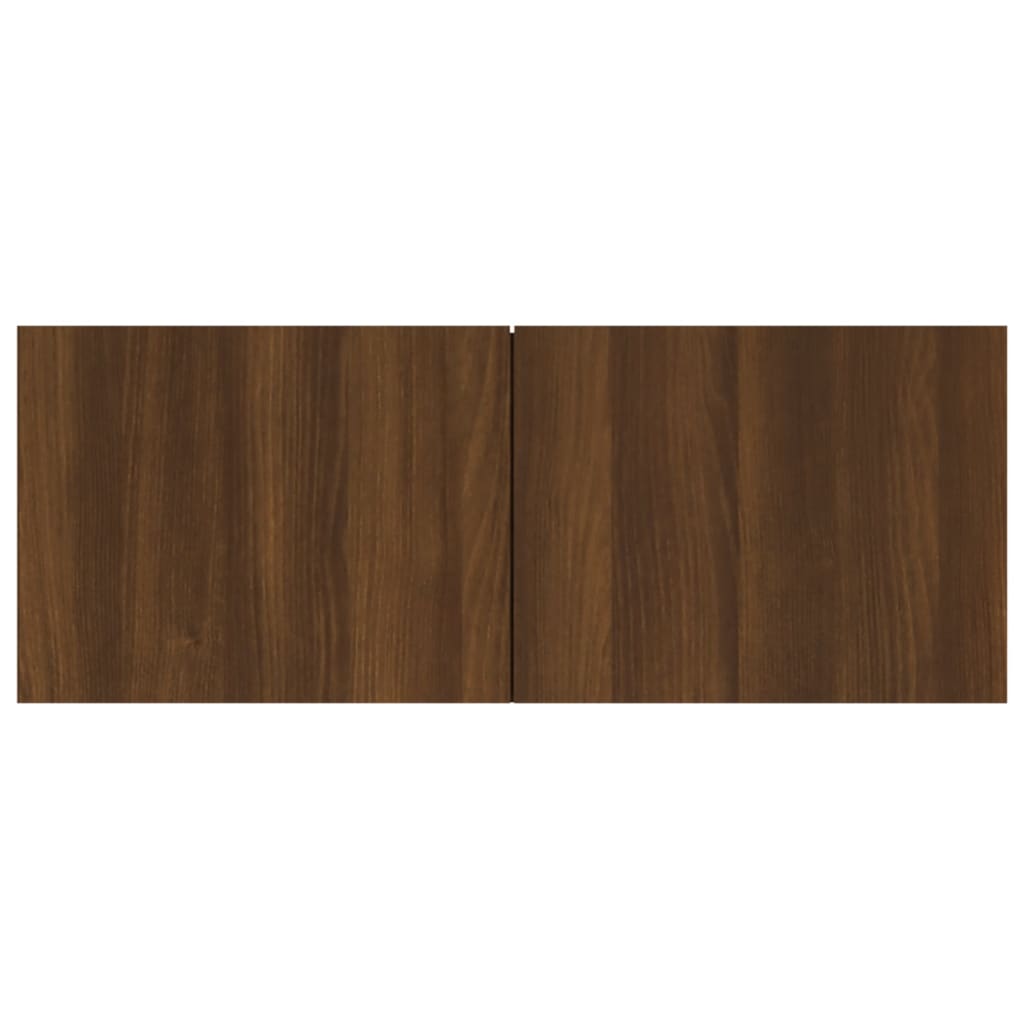 Meubles TV 2 pcs chêne marron 80x30x30 cm bois ingénierie