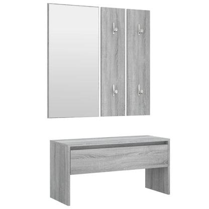 Ensemble de meubles de couloir Sonoma gris Bois d'ingénierie