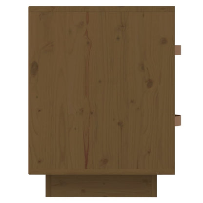  vidaXL Table de chevet Marron miel 40x34x45 cm Bois de pin massif